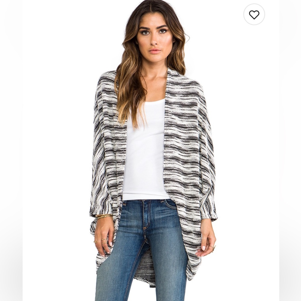 Easton Slub Draped Cardigan